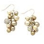 Carolee Gold Pearl Cluster Earrings